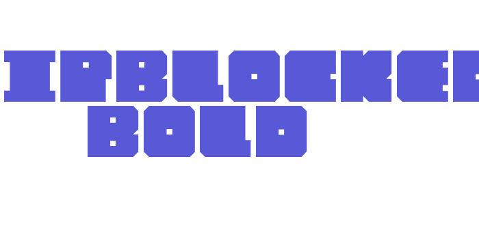 Chipblocked Bold Font Download