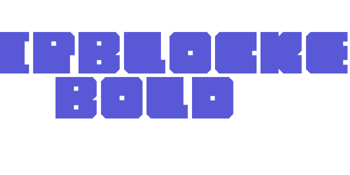 Chipblocked Bold Font