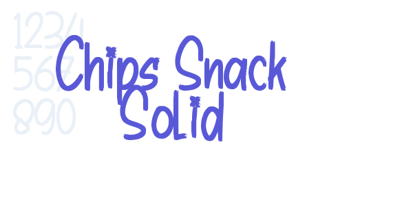 Chips Snack Solid font free