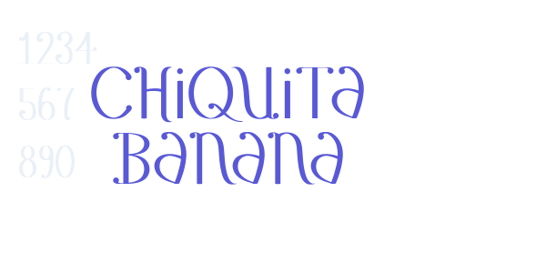 Chiquita Banana font