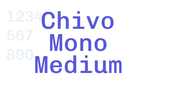 Chivo Mono Medium font free