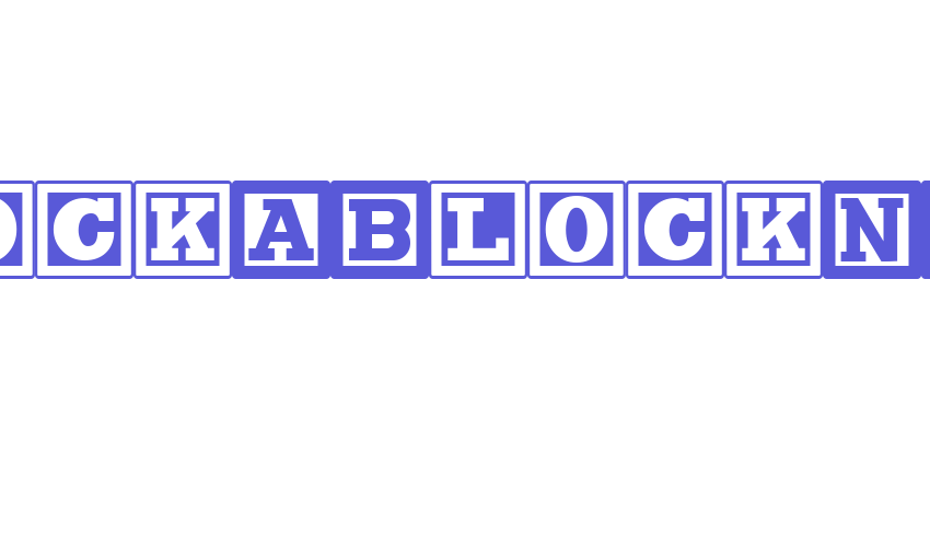 ChockABlockNF Font