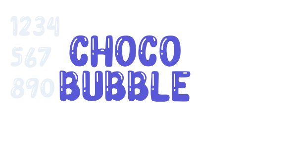 Choco Bubble font free