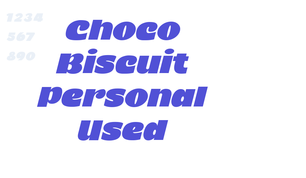 Choco Biscuit Personal Used-font-download