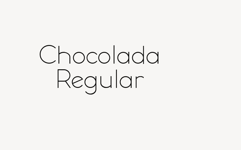 Chocolada Regular Font