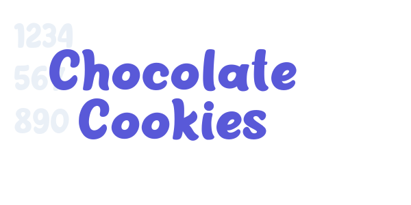 Chocolate Cookies font