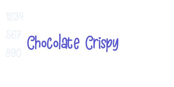 Chocolate Crispy font free