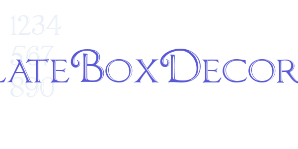 ChocolateBoxDecorative font free