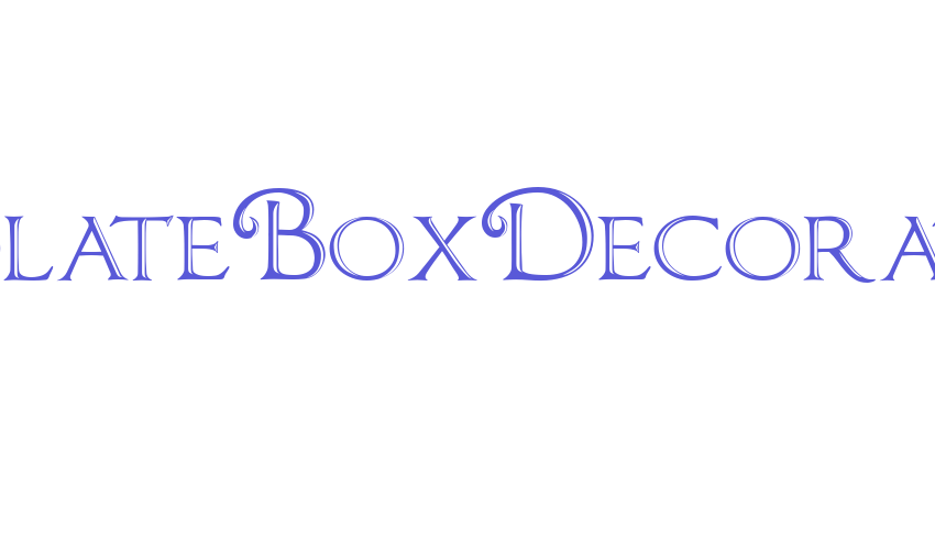 ChocolateBoxDecorative Font Download