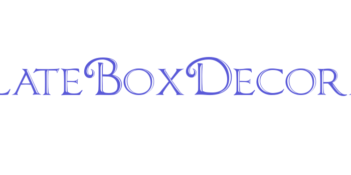 ChocolateBoxDecorative Font Download