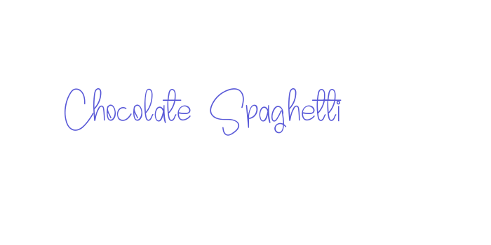 Chocolate Spaghetti Font Download