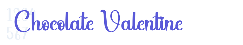 Chocolate Valentine-related font