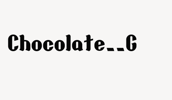 Chocolate__G Font