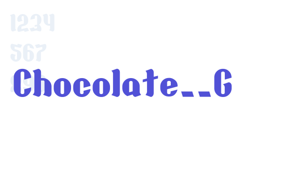 Chocolate__G Font Download