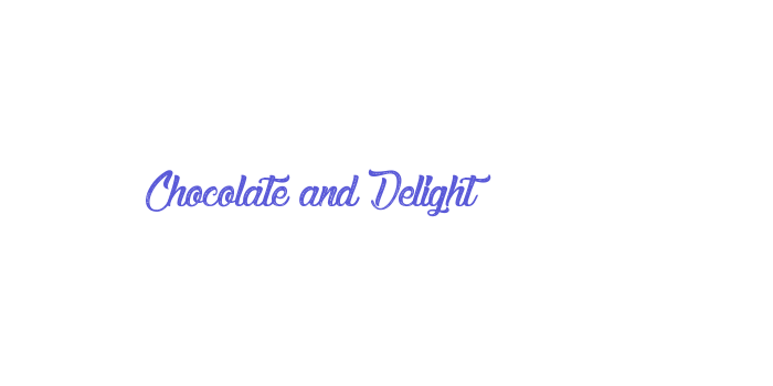 Chocolate and Delight Font Download