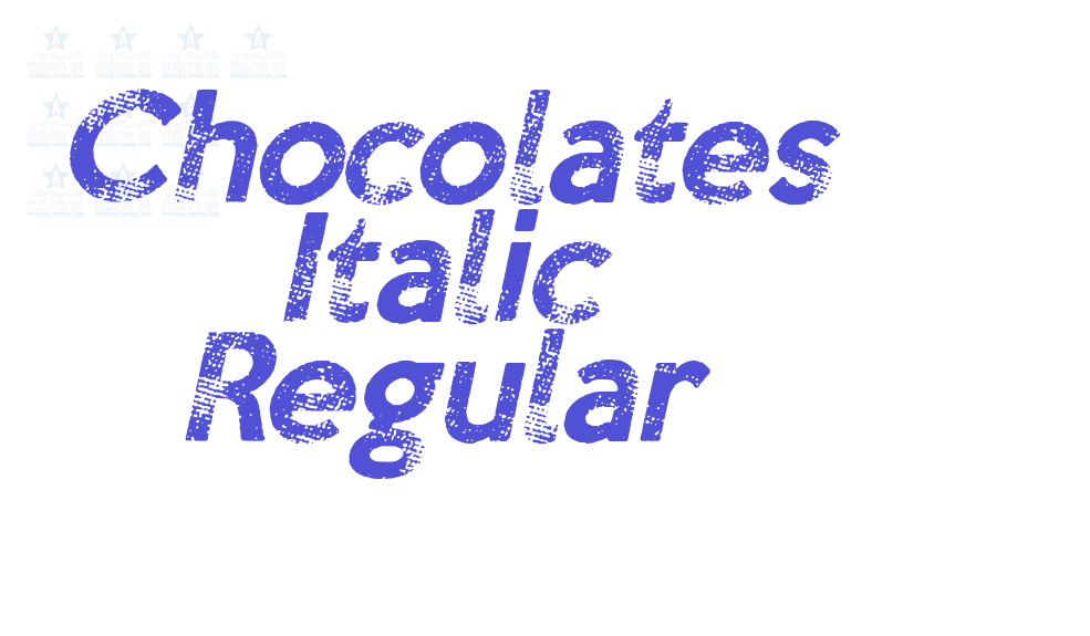 Chocolates Italic Regular-font-download