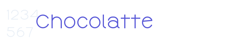 Chocolatte-related font