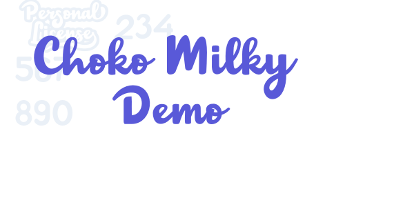 Choko Milky Demo font free