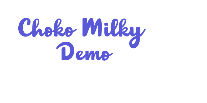 Choko Milky Demo Font Download