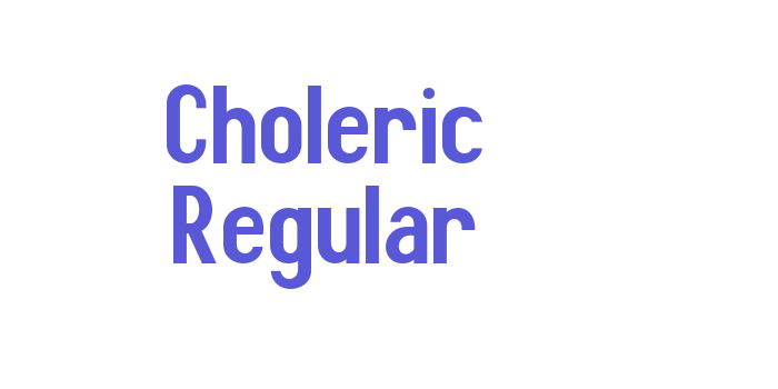 Choleric Regular Font