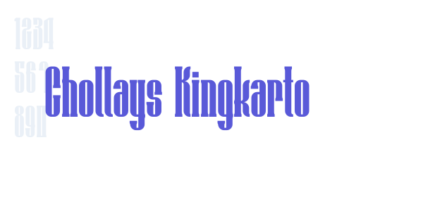 Chollays Kingkarto font