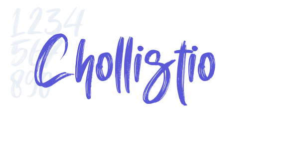 Chollistio font free