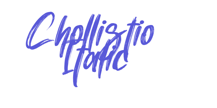 Chollistio Italic Font Download