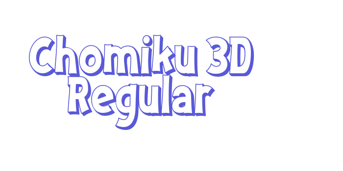 Chomiku 3D Regular Font Download