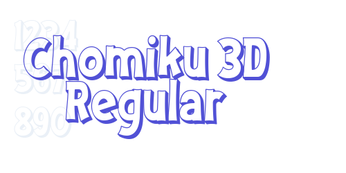 Chomiku 3D Regular-font-download