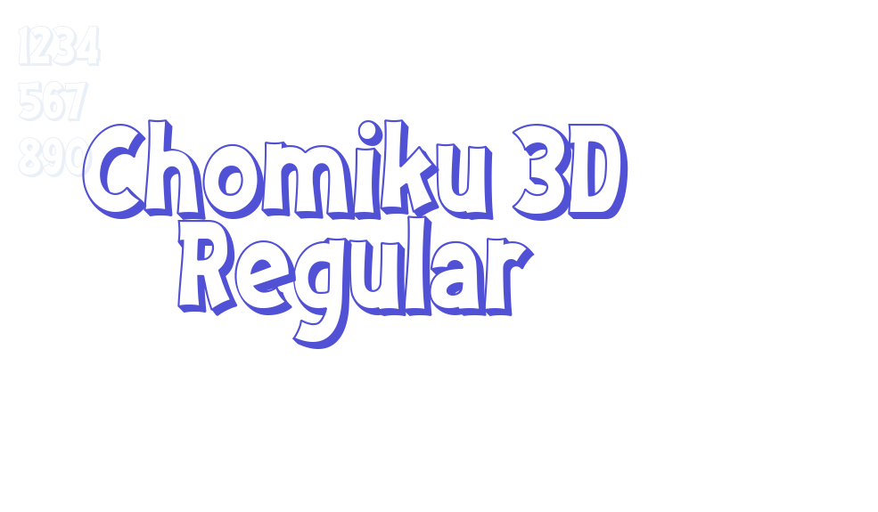 Chomiku 3D Regular-font-download