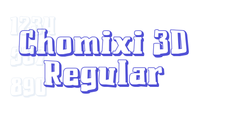 Chomixi 3D Regular-font-download
