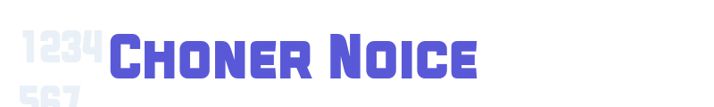 Choner Noice font