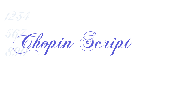 Chopin Script font free