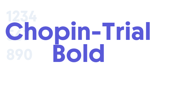 Chopin-Trial Bold font free