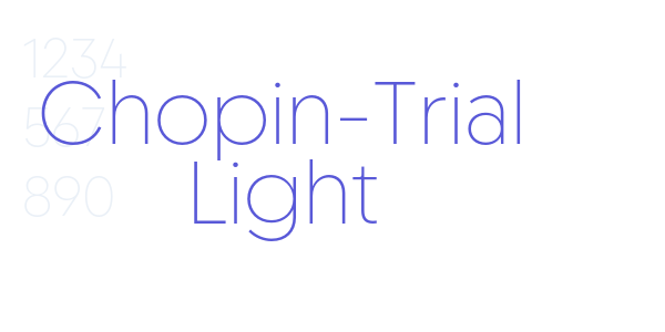 Chopin-Trial Light font free