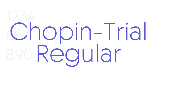 Chopin-Trial Regular font free