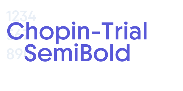 Chopin-Trial SemiBold font free