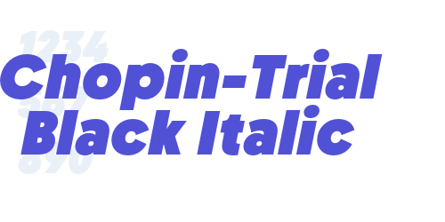 Chopin-Trial Black Italic-font-download