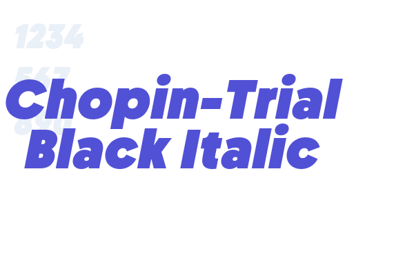 Chopin-Trial Black Italic