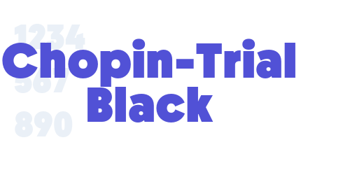 Chopin-Trial Black-font-download