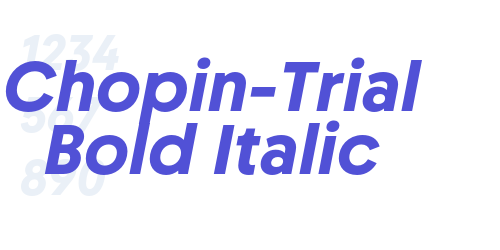 Chopin-Trial Bold Italic-font-download