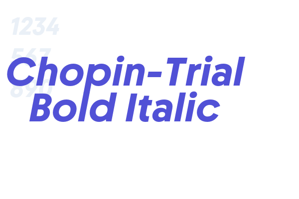 Chopin-Trial Bold Italic