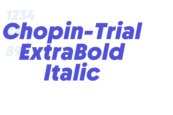 Chopin-Trial ExtraBold Italic