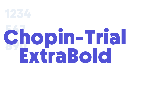 Chopin-Trial ExtraBold