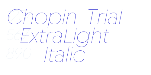 Chopin-Trial ExtraLight Italic-font-download