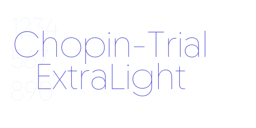 Chopin-Trial ExtraLight-font-download