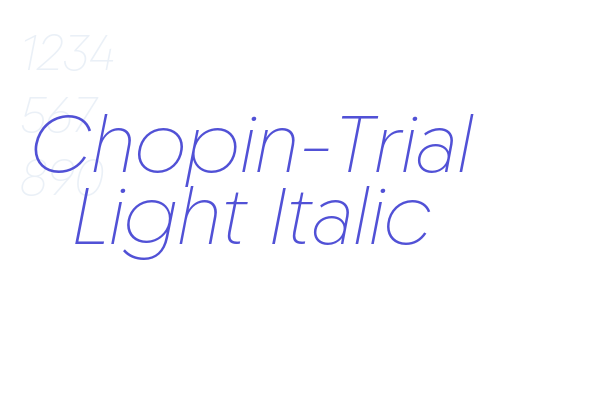 Chopin-Trial Light Italic