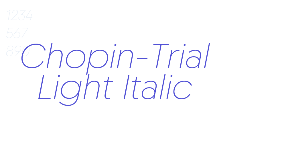 Chopin-Trial Light Italic-font-download