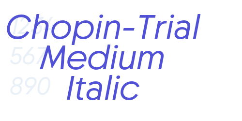 Chopin-Trial Medium Italic-font-download