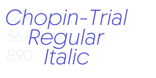 Chopin-Trial Regular Italic-font-download
